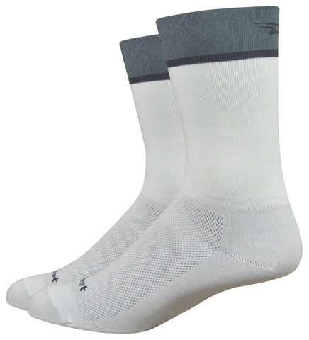 DeFeet Aireator Team Socks 6 inch White/Graphite