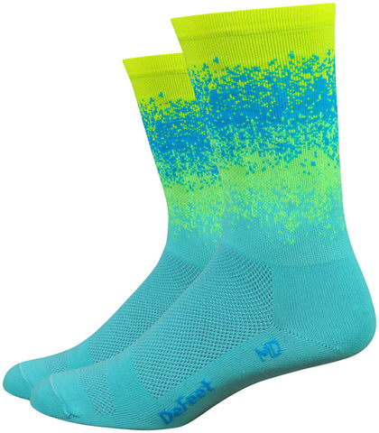 DeFeet Aireator Barnstormer Ombre Socks - 6 inch Blue/Multi-Color Medium