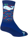 SockGuy Crew Oh Whale Socks 6 inch Blue