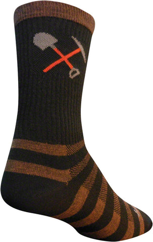 SockGuy Trail Maintenance Wool Socks 6 inch Black