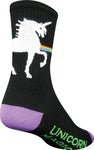 SockGuy Crew Unicorn Magic Socks 6 inch Black