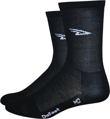 DeFeet Aireator D-Logo Socks - 5 inch Black Small