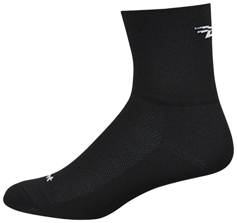DeFeet Aireator D-Logo Socks - 3 inch Black Medium