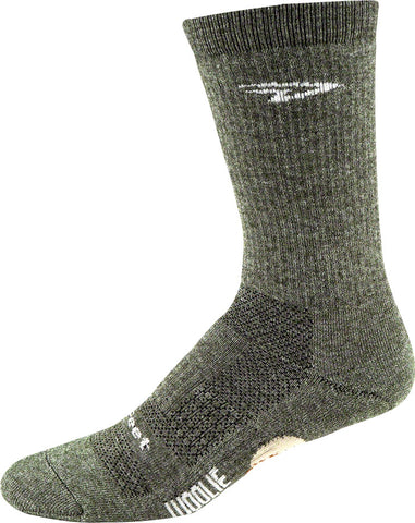 DeFeet Woolie Boolie Comp Socks - 6 inch Loden Green Small