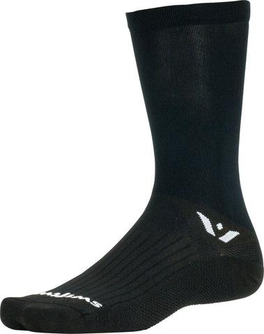 Swiftwick Aspire Seven Socks - 7 inch Black Medium