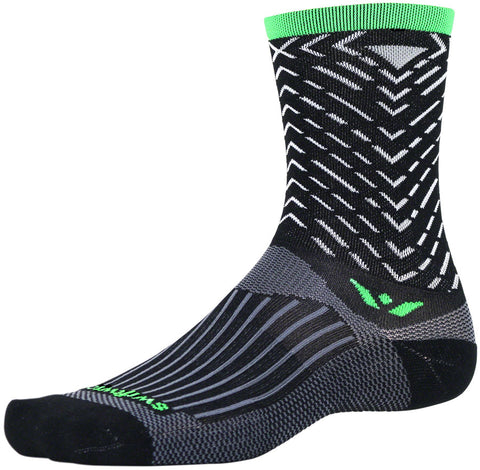 Swiftwick Vision Seven Tread Socks 7 inch Black