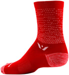Swiftwick Vision Five Dash Socks - 5 inch Red Small/Medium