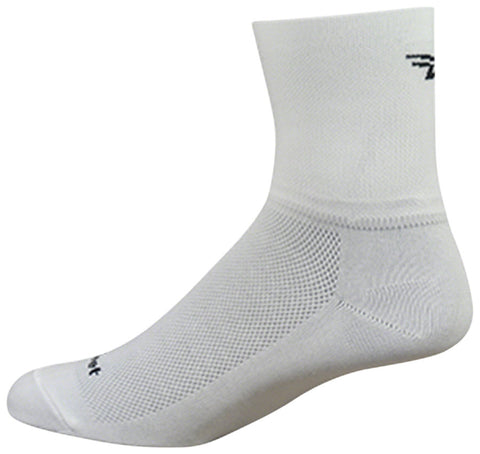 DeFeet Aireator D-Logo Socks - 3 inch White Large