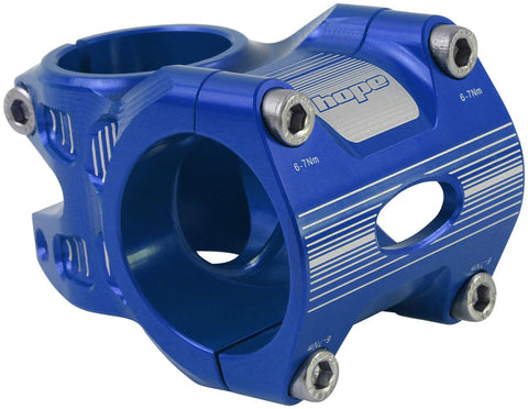 Hope AM/Freeride Stem 35mm 35 Clamp +/0 1 1/8 Aluminum Blue