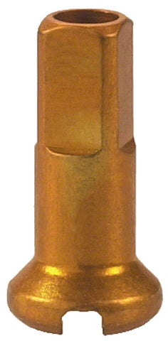 DT Swiss Standard Spoke Nipples Aluminum 1.8 x 12mm Gold Box of 100