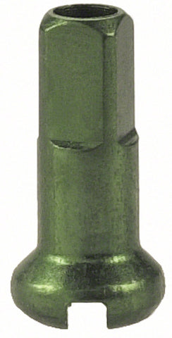 DT Swiss Standard Spoke Nipples Aluminum 2.0 x 12mm Green Box of 100