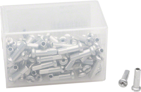 DT Swiss Standard Aluminum Nipples 2.0 x 16mm Silver Box of 100