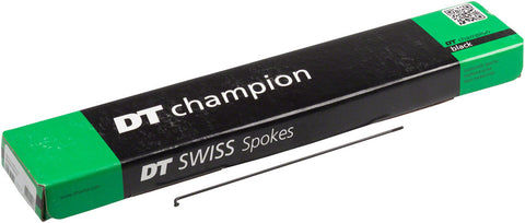 DT Swiss Champion Spoke 2.0mm 261mm Jbend Black Box of 100