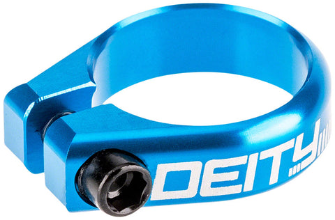 Deity Components Circuit Seatpost Clamp - 38.6mm Blue