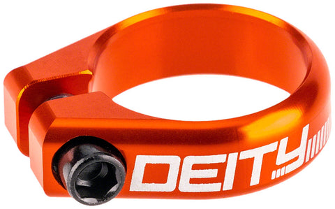 Deity Components Circuit Seatpost Clamp - 34.9mm Orange