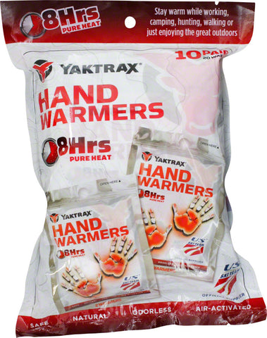 Yaktrax Warmers Hand Warmers Pack of 10 Pair