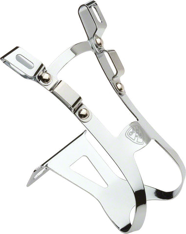 All City Crayton Double Toe Clips Chrome