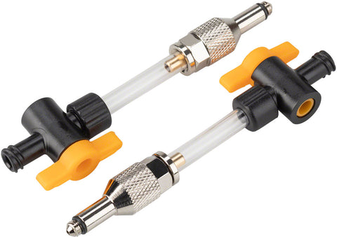 Jagwire Elite DOT Bleed Kit Universal Adapters with 1/4Turn Valves Pair