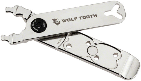 Wolf Tooth Masterlink Combo Pack Pliers Nickel Arms with Black Bolt