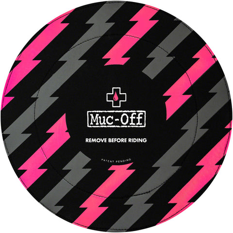 MucOff Disc Brake Covers Black/Pink