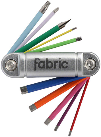 Fabric 11 in 1 Mini Multi Tool - Color Coded Silver