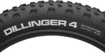 45NRTH Dillinger 4 Tire 27.5 x 4 Tubeless Folding Black 120tpi Studdable