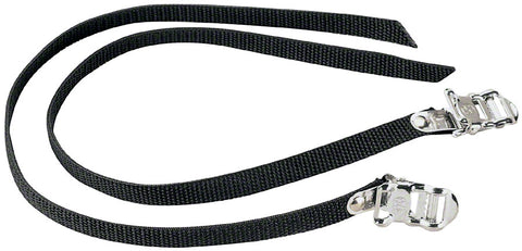 Dimension Nylon 450mm Basic Toe Straps Black Pair