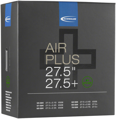 Schwalbe Air Plus Tube - 27.5 x 2.10-2.8 80mm Schrader Valve