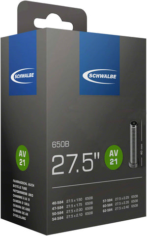 Schwalbe Standard Tube - 27.5 x 1.50-2.40 40mm Schrader Valve
