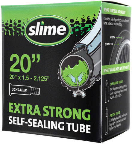 Slime Self Sealing Tube 20 x 1.52.125 Schrader Valve