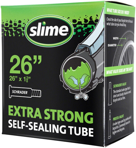 Slime SelfSealing Tube 26x 13/8 Schrader Valve