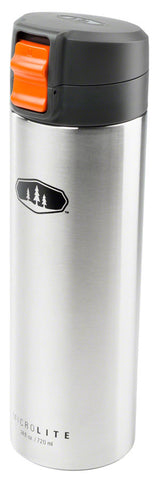GSI MicroLite 720 Flip Travel Mug - Brushed Silver