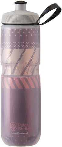 Polar Bottles Sport Tempo Insulated Water Bottle 24oz Burgundy/Coral