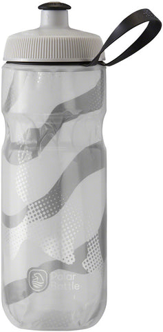 Polar Bottles Sport Contender Insulated Water Bottle 20oz White/Silver