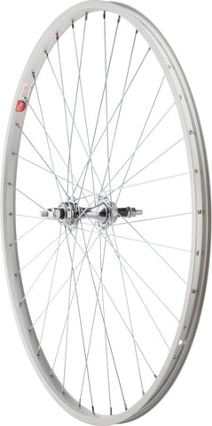 StaTru Single Wall Rear Wheel 27 3/8 x 130mm Rim Brake Freewheel Silver