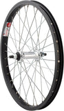 StaTru Single Wall Front Wheel 18 3/8 x 100mm Rim Brake Black Clincher