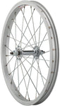 StaTru Single Wall Front Wheel 16 5/16 x 85mm Rim Brake Silver Clincher