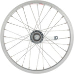 StaTru Single Wall Rear Wheel 16 3/8 x 110mm Coaster Brake Freewheel Silver