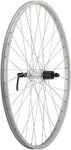 StaTru Single Wall Rear Wheel 27.5 QR x 135mm Rim Brake Acera 10 Silver