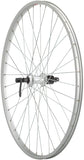 StaTru Single Wall Rear Wheel 27.5 QR x 135mm Rim Brake Acera 10 Silver