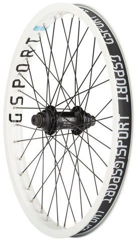 G Sport Elite Front Wheel 20 3/8 x 100mm Rim Brake White Clincher