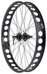 Quality Wheels Pugsley Rear Wheel 26 QR x 135mm 6Bolt HG 10 Black