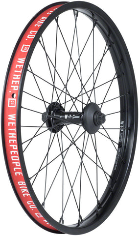 We The People Supreme Front Wheel 20 3/8 x 100mm Rim Brake Black Clincher