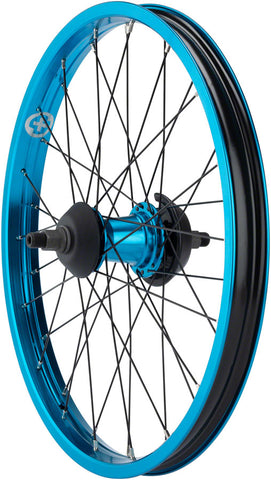 Salt Everest Rear Wheel 20 14 x 110mm Rim Brake Freecoaster Blue Clincher