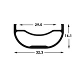 Stans No Tubes, Flow MK3, Wheel, Rear, 29'' / 622, Holes: 32, 12mm TA, 148mm, Disc IS 6-bolt, Shimano HG