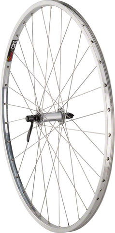 Quality Wheels CR18 Front Wheel 27 QR x 100mm Rim Brake Polished/Silver