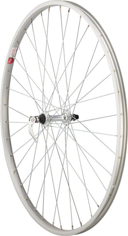 StaTru Single Wall Front Wheel 27 QR x 100mm Rim Brake Silver Clincher